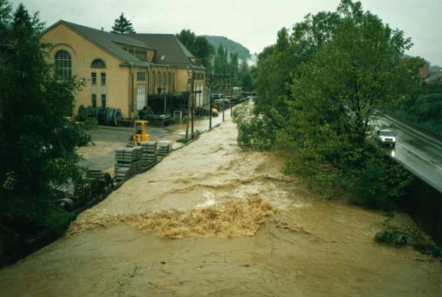 Werkhaus Hochwassser 1986